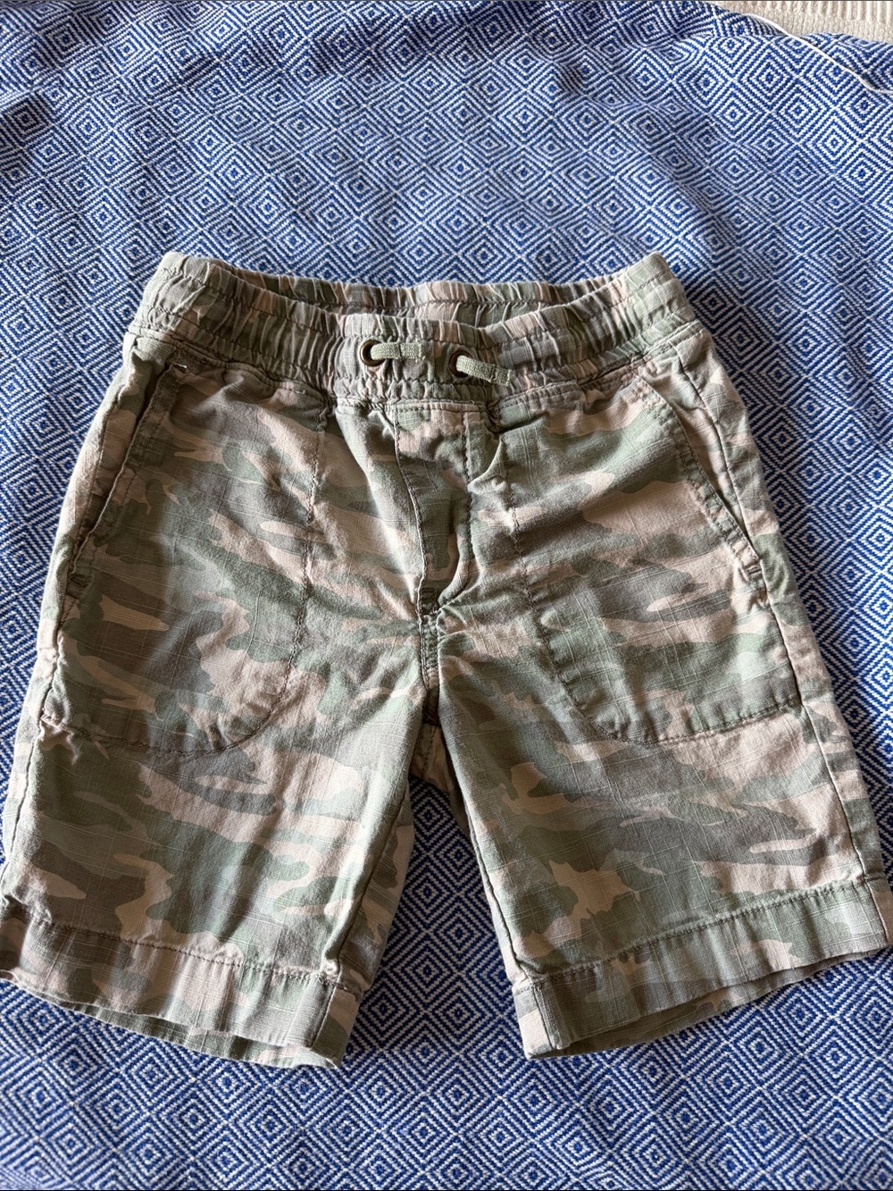 Crewcuts Boys Camo Cargo Shorts - Green & Tan